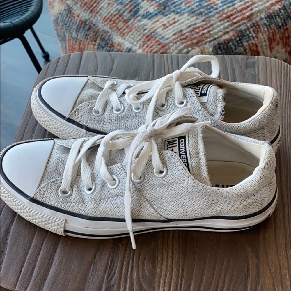 Gray & white converse Allstar size 6 - Picture 4 of 5